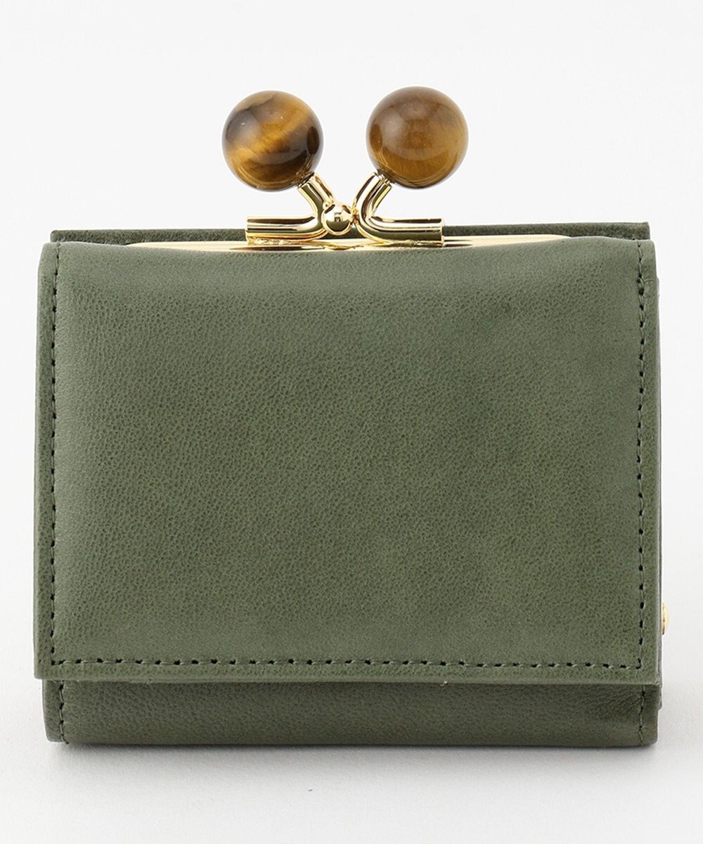 UNBILLION perche ジェムストーンがま口3つ折り財布 