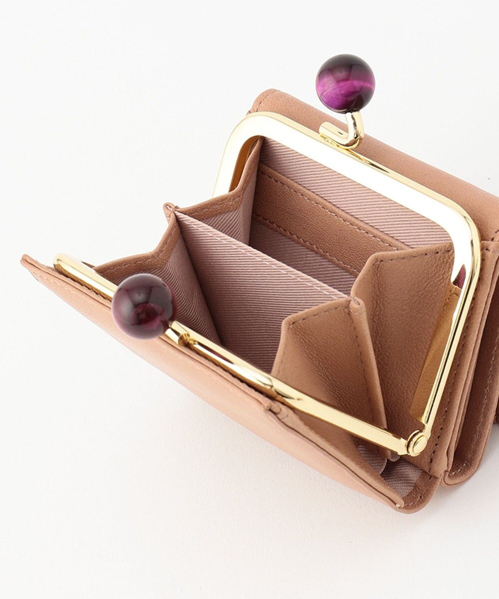 UNBILLION perche ジェムストーンがま口3つ折り財布 