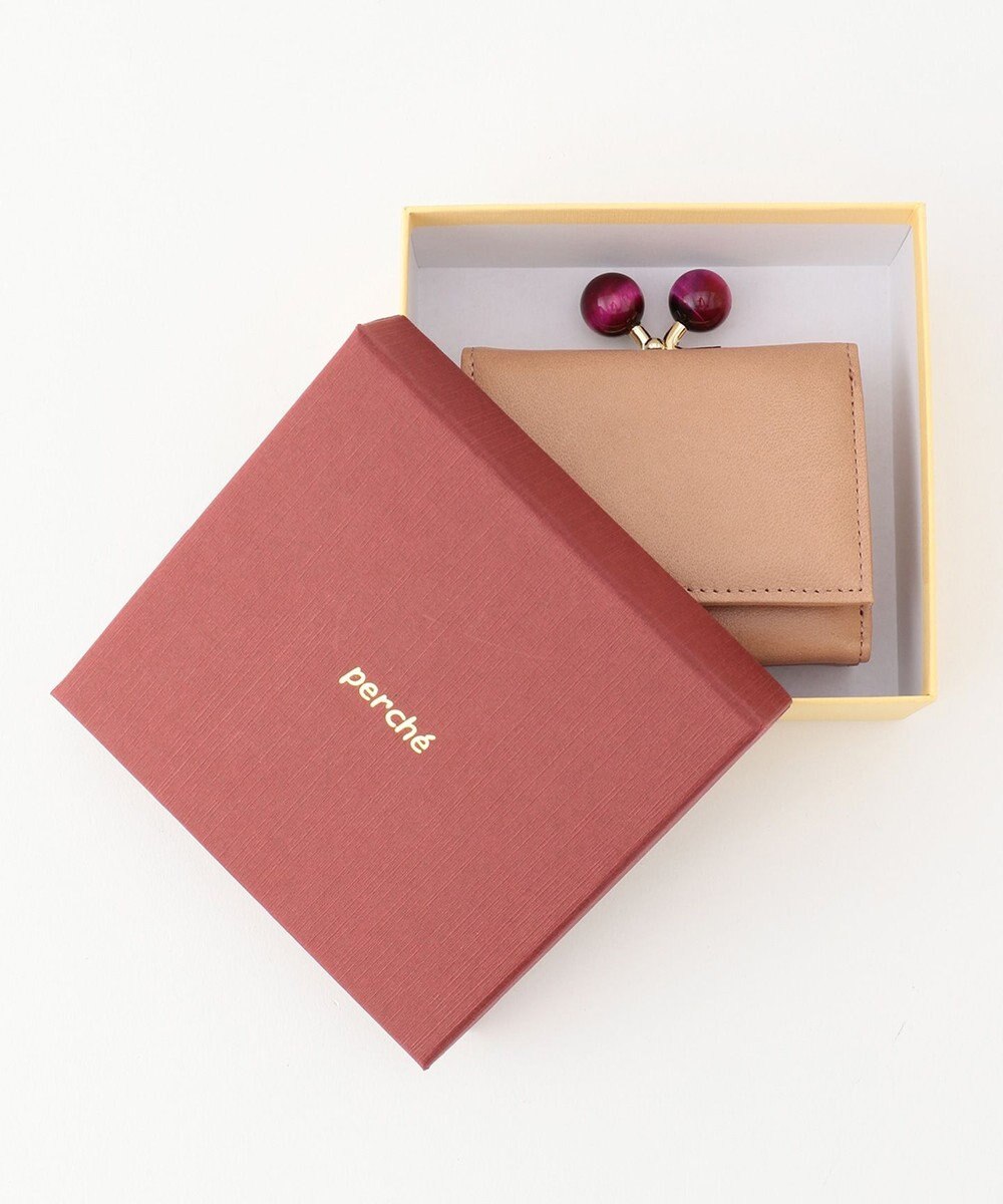 UNBILLION perche ジェムストーンがま口3つ折り財布 