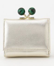 UNBILLION perche ジェムストーンがま口3つ折り財布