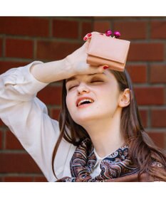 UNBILLION perche ジェムストーンがま口3つ折り財布