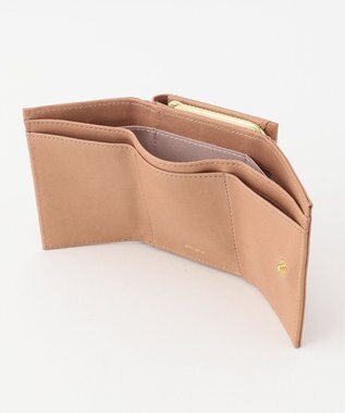 UNBILLION perche ジェムストーンがま口3つ折り財布 ピンク