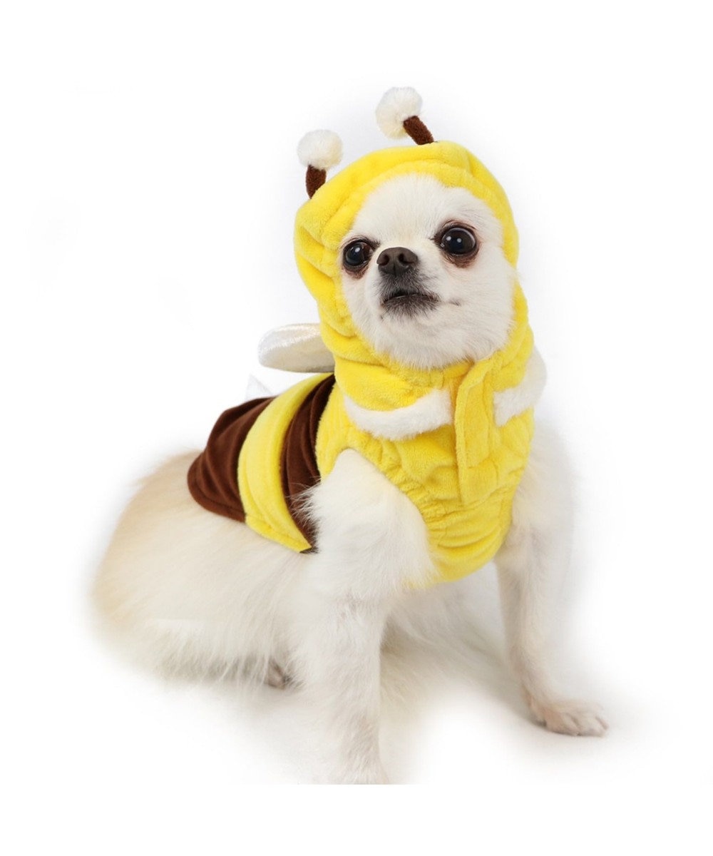 PET PARADISE ペットパラダイス 蜂ふわパーカー 〔超小型・小型犬〕 黄