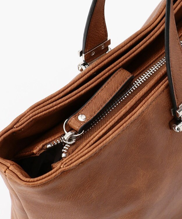 UNBILLION Otias アンティークタイプ合皮トートバッグ キャメル