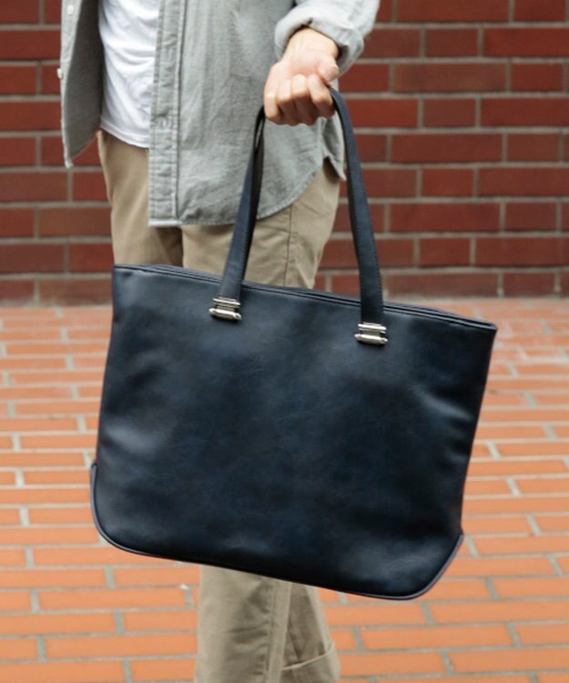 UNBILLION Otias アンティークタイプ合皮トートバッグ ブラック