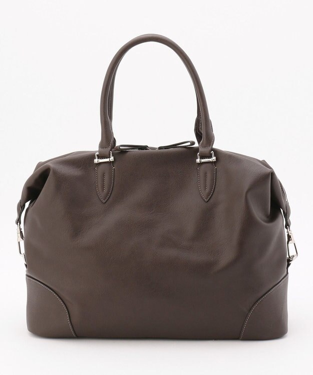 UNBILLION 【テレビ ドラマ着用アイテム】Otias アンティークタイプ合皮2WAYボストン ダークブラウン