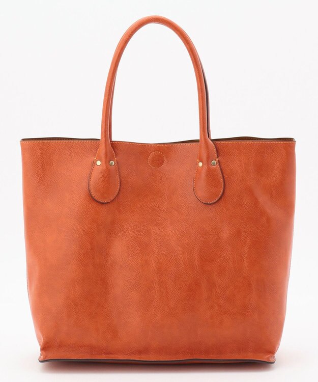 UNBILLION 【テレビ ドラマ着用アイテム】Otias シュリンクタイプ合皮トートバッグ オレンジ