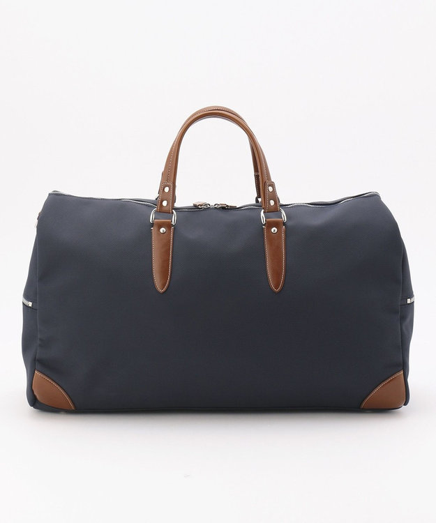 UNBILLION 【テレビ ドラマ着用アイテム】Otias 1681デニール×白化合皮ボストンL ネイビー