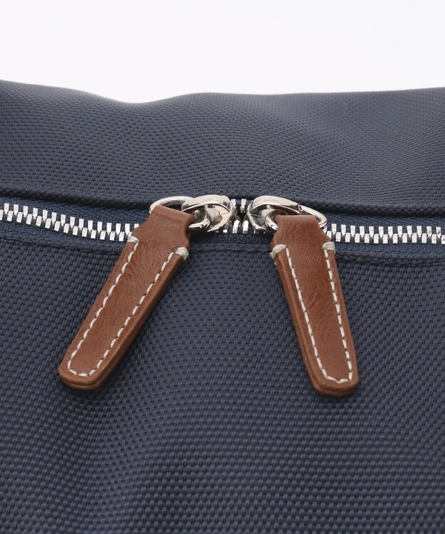 UNBILLION 【テレビ ドラマ着用アイテム】Otias 1681デニール×白化合皮ボストンL ネイビー