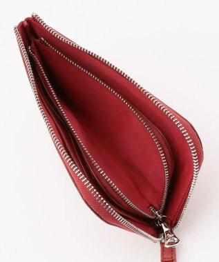 UNBILLION Otias クロムなめし本革財布ポーチ レッド