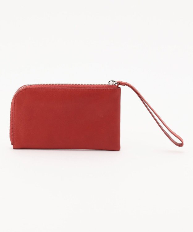 UNBILLION Otias クロムなめし本革財布ポーチ レッド