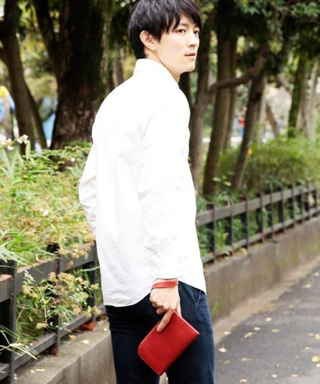 UNBILLION Otias クロムなめし本革財布ポーチ レッド