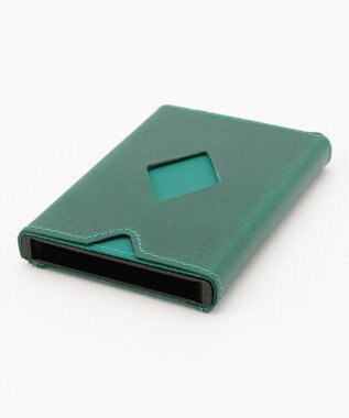 UNBILLION Otias ベジタブルタンニンなめしカードケース ターコイズ