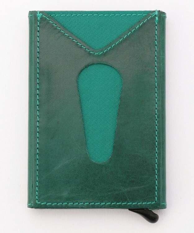 UNBILLION Otias ベジタブルタンニンなめしカードケース ターコイズ