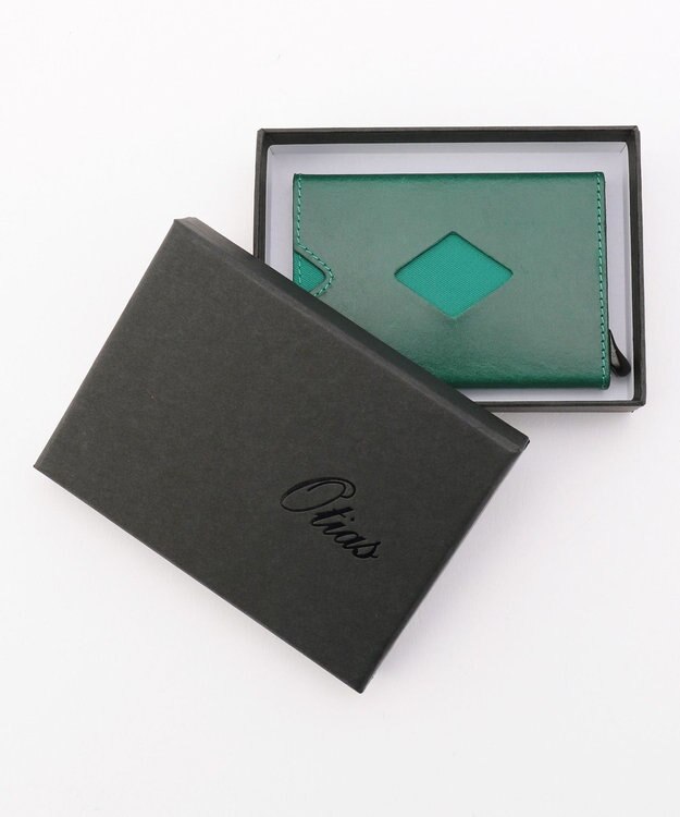 UNBILLION Otias ベジタブルタンニンなめしカードケース ターコイズ