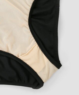 San-ai Resort（三愛水着楽園） 【SALE】【Coral veil】Solid　ナチュラルシェイプ ワンピース水着 9号/11号 ブラック