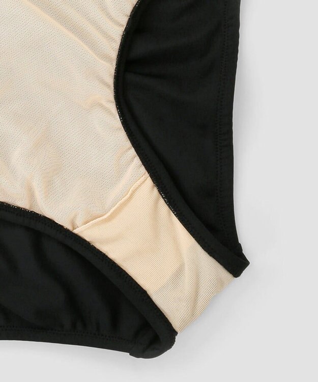 San-ai Resort（三愛水着楽園） 【SALE】【Coral veil】Solid　ナチュラルシェイプ ワンピース水着 9号/11号 ブラック