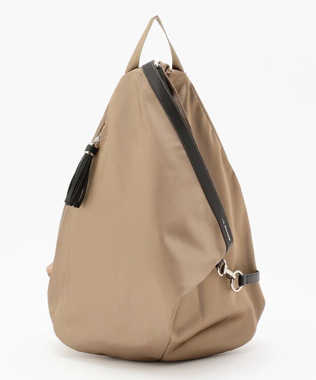 LA BAGAGERIE 【復刻リニューアル】口折れタッセル付きリュックサック ベージュ