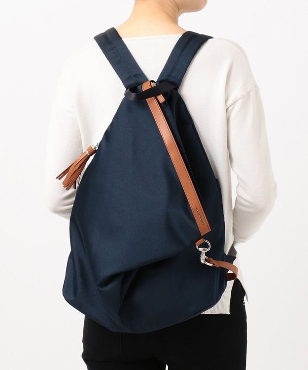 LA BAGAGERIE 【復刻リニューアル】口折れタッセル付きリュックサック ネイビー