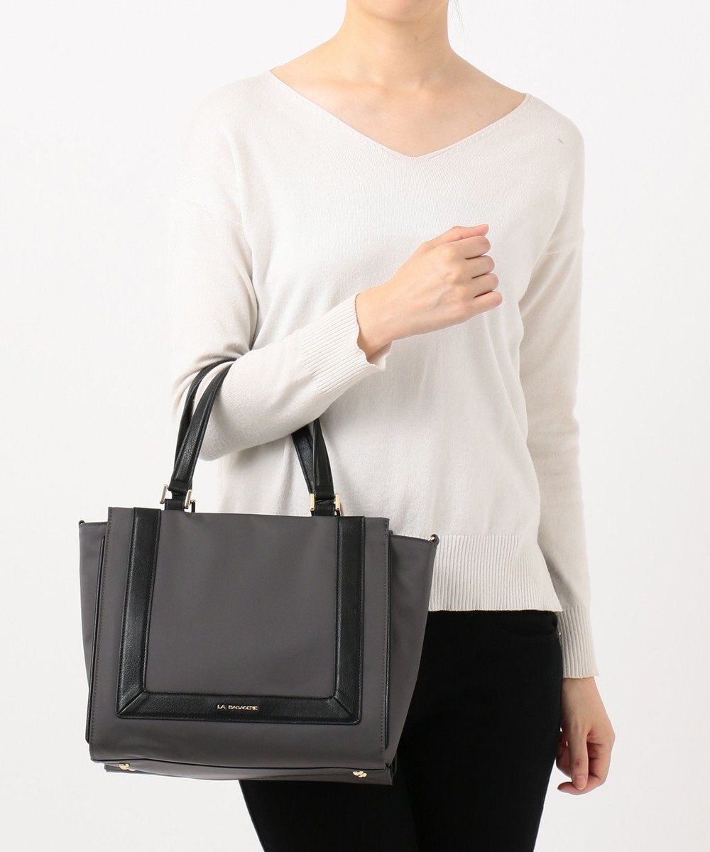 LA BAGAGERIE 【復刻リニューアル】ナイロンスクエアライントート 