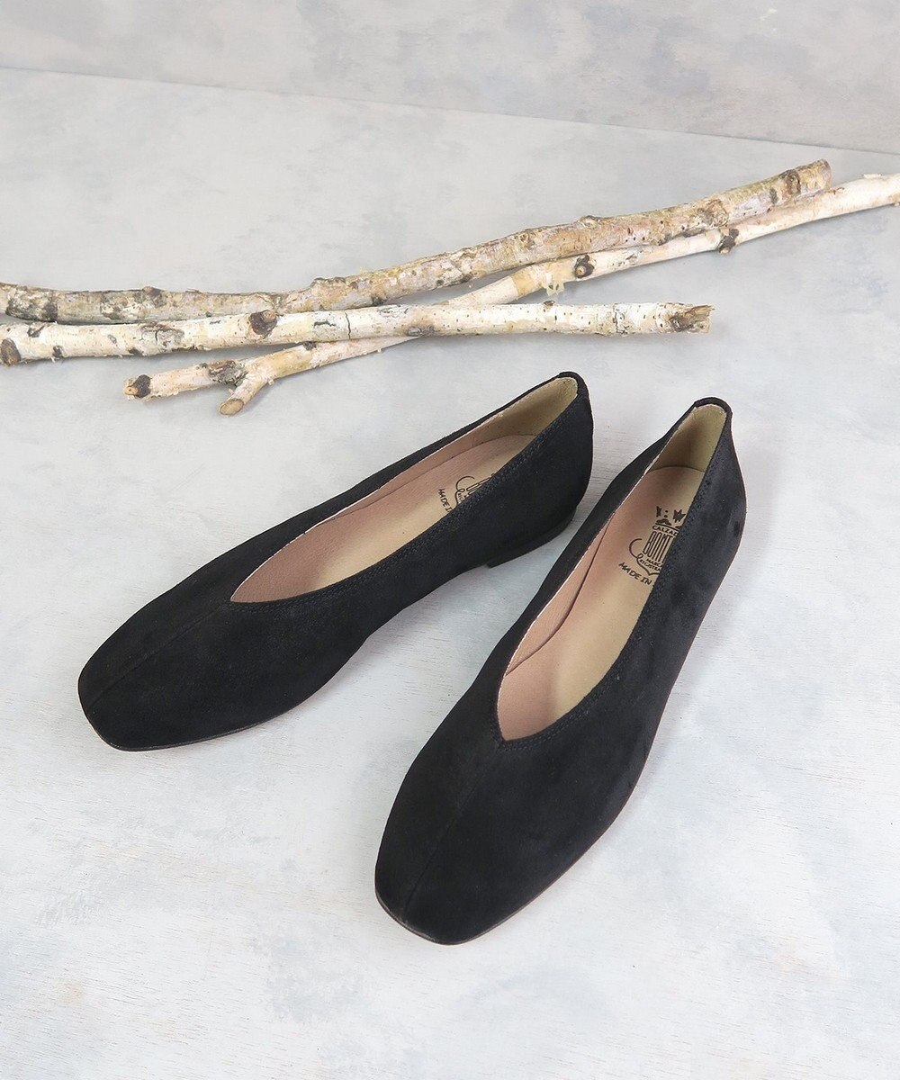 Bontre ボントレ Vカットスクエアフラットパンプス Bontre Bontreファッション通販 公式通販 オンワード クローゼット