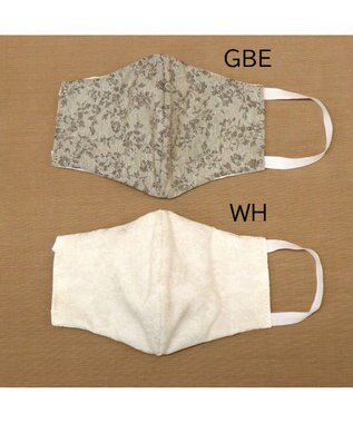 Regalo Felice 【日本製 / 制菌機能付き】マスク&ポーチセット / KOMON GBE(グレージュ)