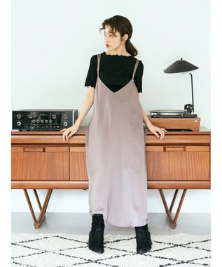 Set2点サテンキャミワンピース 半袖プルオーバー Earth Music Ecology ファッション通販 公式通販 オンワード クローゼット