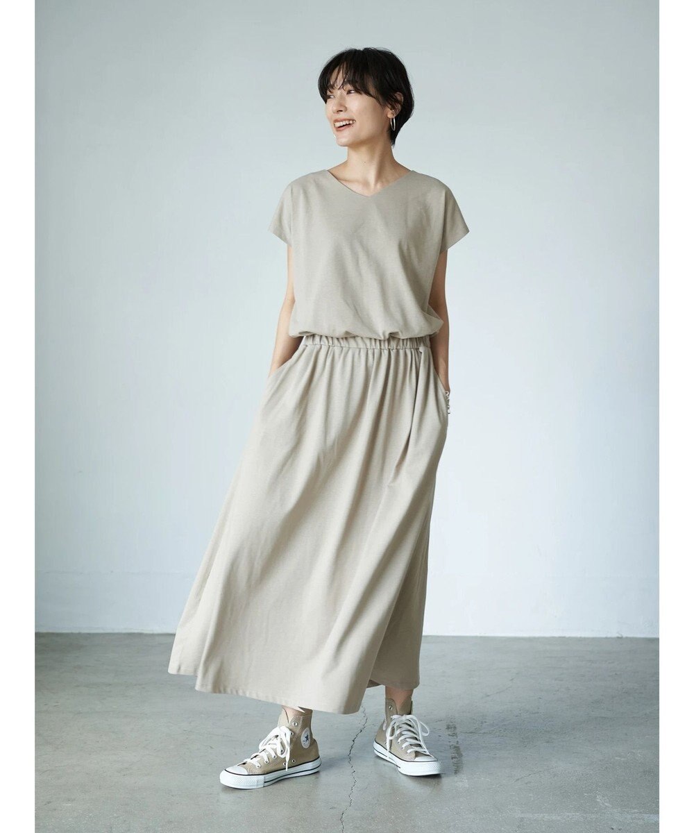 Vネックウエスト切り替えフレンチスリーブカットワンピース American Holicファッション通販 公式通販 オンワード クローゼット