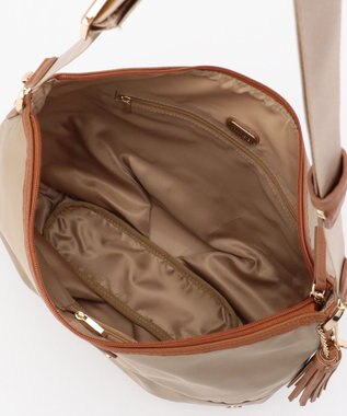 LA BAGAGERIE ナイロン　2wayショルダーバッグ グレージュ