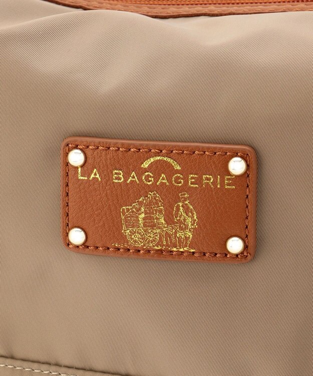 LA BAGAGERIE ナイロン　2wayショルダーバッグ グレージュ