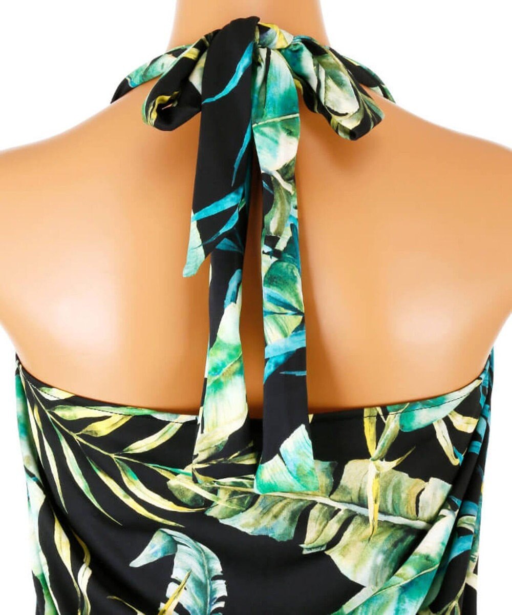 San-ai Resort（三愛水着楽園） 【SALE】【Coral veil】Mix Leaf　パレオワンピース 3点セット 9号/11号 