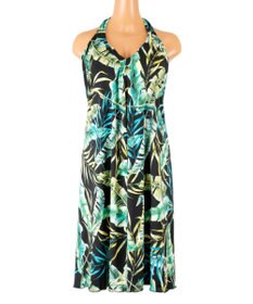 San-ai Resort（三愛水着楽園） 【SALE】【Coral veil】Mix Leaf　パレオワンピース 3点セット 9号/11号