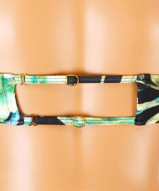 San-ai Resort（三愛水着楽園） 【SALE】【Coral veil】Mix Leaf　パレオワンピース 3点セット 9号/11号