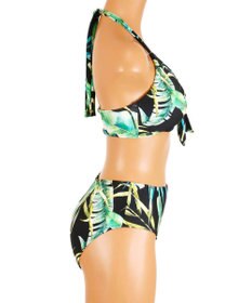 San-ai Resort（三愛水着楽園） 【SALE】【Coral veil】Mix Leaf　パレオワンピース 3点セット 9号/11号