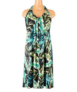 San-ai Resort（三愛水着楽園） 【SALE】【Coral veil】Mix Leaf　パレオワンピース 3点セット 9号/11号