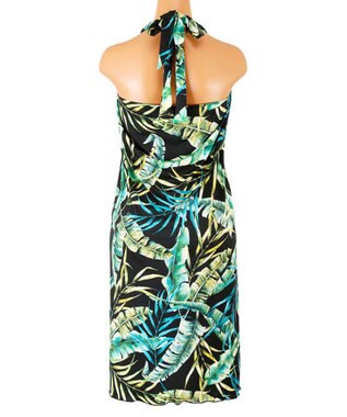 San-ai Resort（三愛水着楽園） 【SALE】【Coral veil】Mix Leaf　パレオワンピース 3点セット 9号/11号 オフホワイト