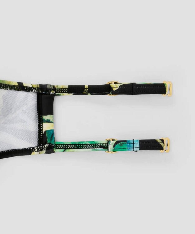 San-ai Resort（三愛水着楽園） 【SALE】【Coral veil】Mix Leaf　パレオワンピース 3点セット 9号/11号 オフホワイト