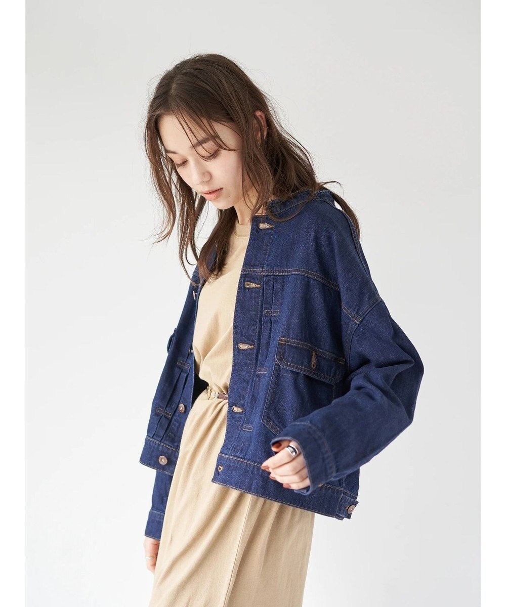 Cotton Usaデニム ノーカラーbig Gジャン Earth Music Ecologyファッション通販 公式通販 オンワード クローゼット