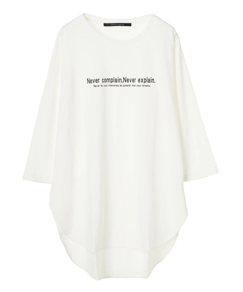 ラウンドヘムロゴ7分袖tee Yecca Vecca ファッション通販 公式通販 オンワード クローゼット