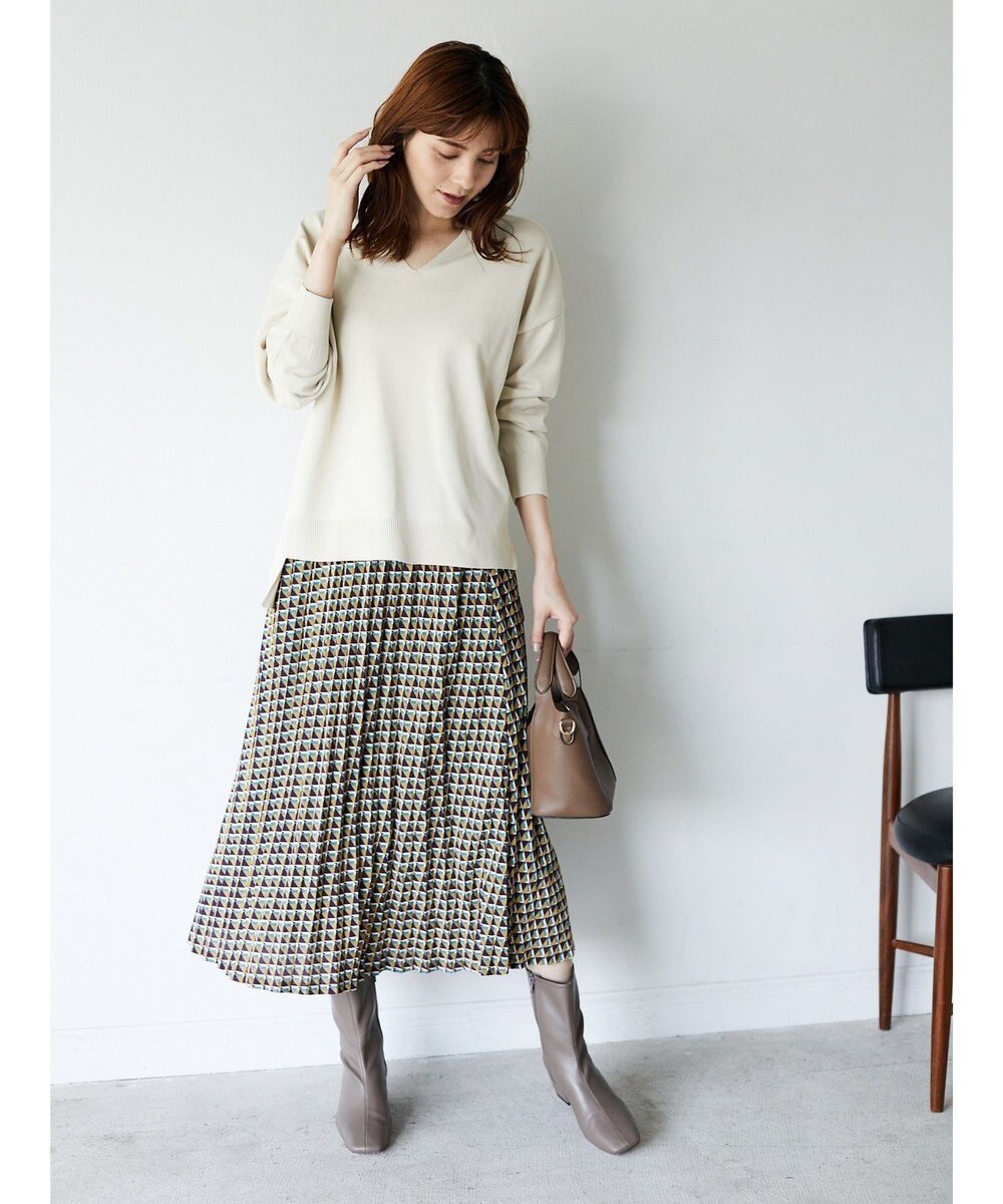 幾何学柄プリーツスカート Yecca Veccaファッション通販 公式通販 オンワード クローゼット