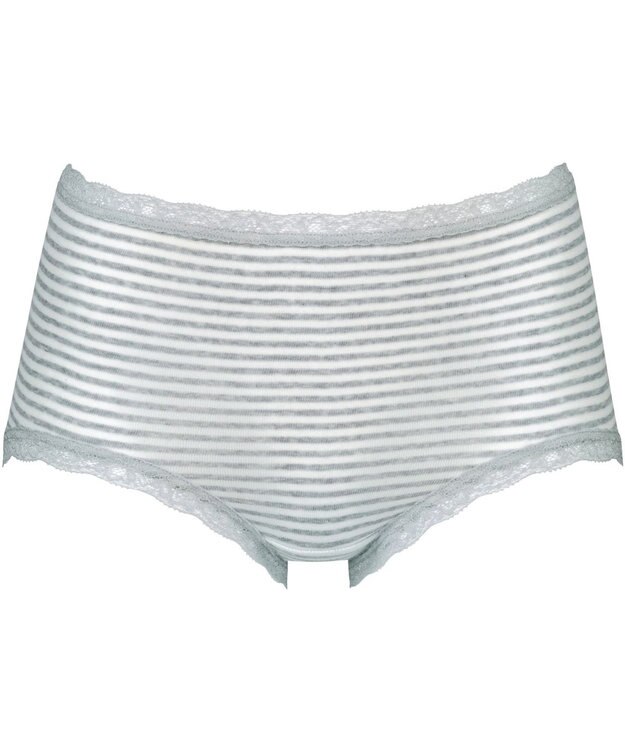 Wing ショーツ　【デイリーフィットやわらかコットン】　身生地部綿混　なめらかなフィット感  はきこみ丈ふかめ　ウイング／ワコール　EC3210 グレー