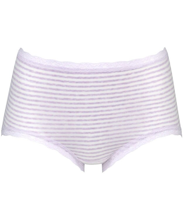 Wing ショーツ　【デイリーフィットやわらかコットン】　身生地部綿混　なめらかなフィット感  はきこみ丈ふかめ　ウイング／ワコール　EC3210 パープル