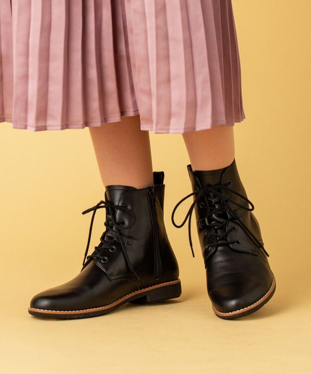 ASICS WALKING ペダラ レディース 2E   2.0cmヒール ブラック系