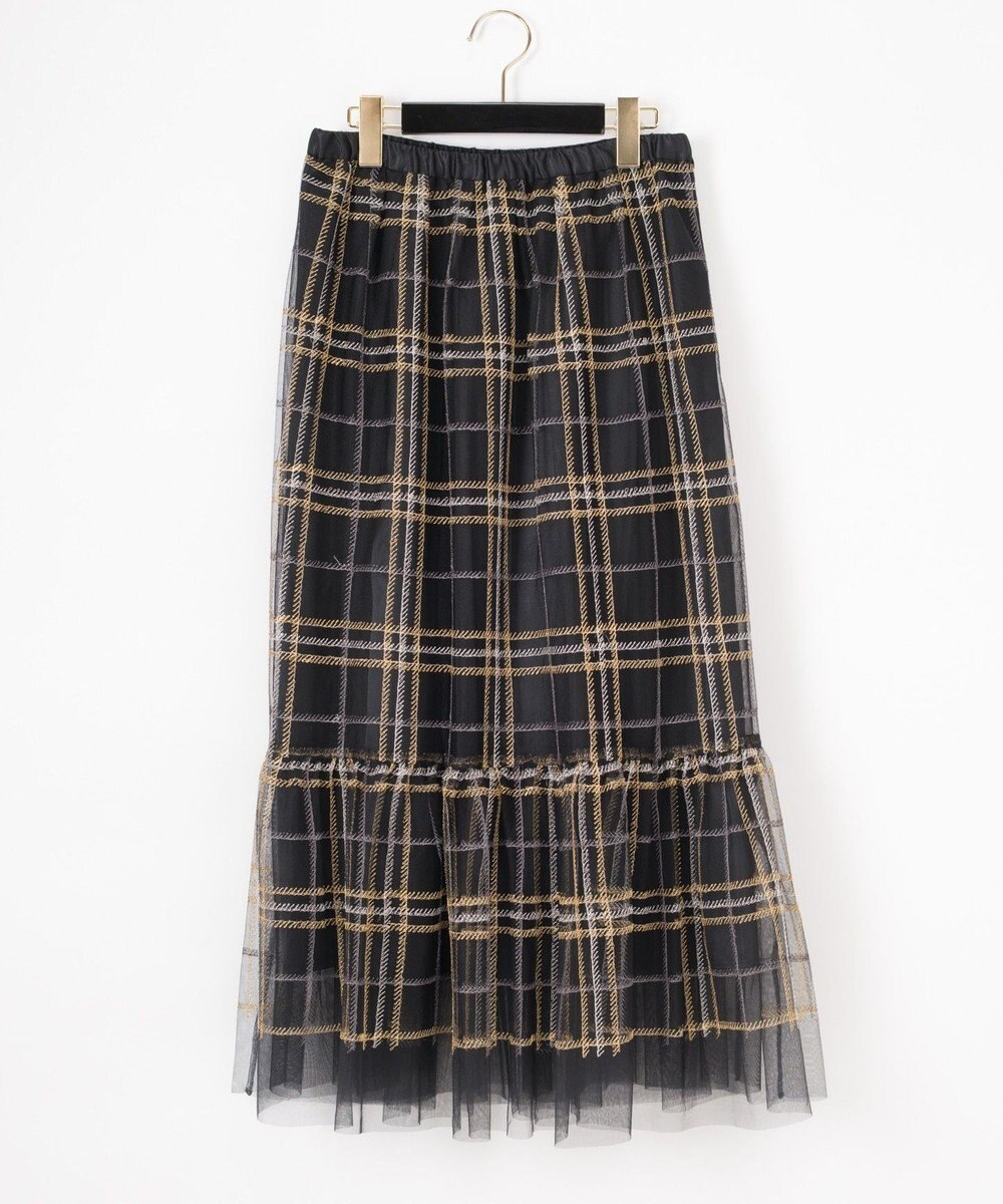 チェック刺繍チュールスカート Grace Continentalファッション通販 公式通販 オンワード クローゼット