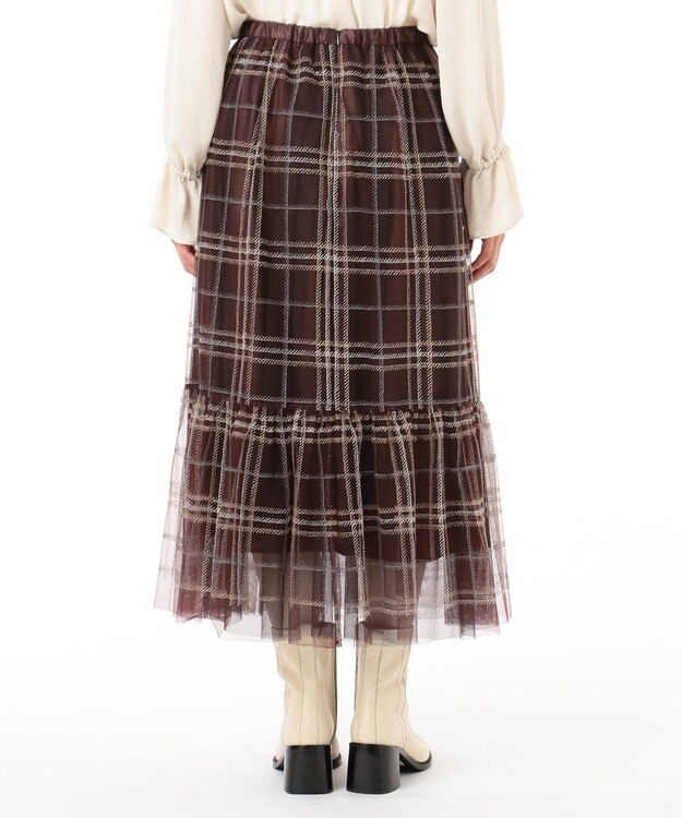 チェック刺繍チュールスカート Grace Continentalファッション通販 公式通販 オンワード クローゼット