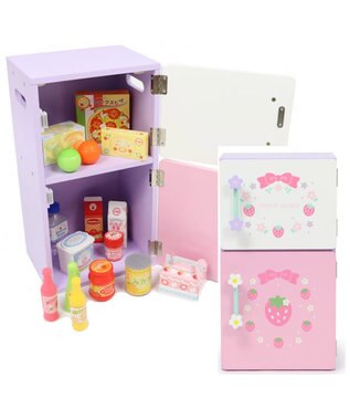 マザーガーデン 木製 ままごと 冷蔵庫 組み立て 野いちご フローラル柄 おもちゃ 木のおままごと おままごと 2歳 3歳 4歳 誕生日 プレゼント 子供 ままごとセット 木のおもちゃ 玩具 お家 遊び Mother Garden ファッション通販 公式通販 オンワード クローゼット