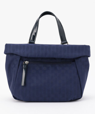 Y'SACCS PolkaDots口折れミニトート ネイビー