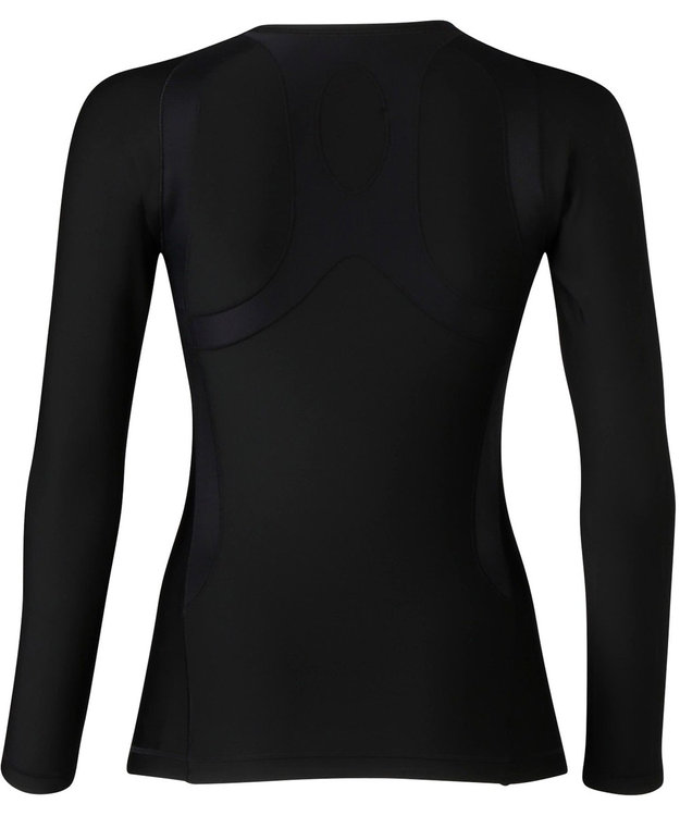 CW-X 【WOMEN】 CW-X 機能性トップス 【JYURYU TOP】 ホット 長袖 肩が動かしやすくなる 運動時の疲労を軽減 ゴルフ 球技 マラソン 保温(本体) JAY299 /ワコール ブラック