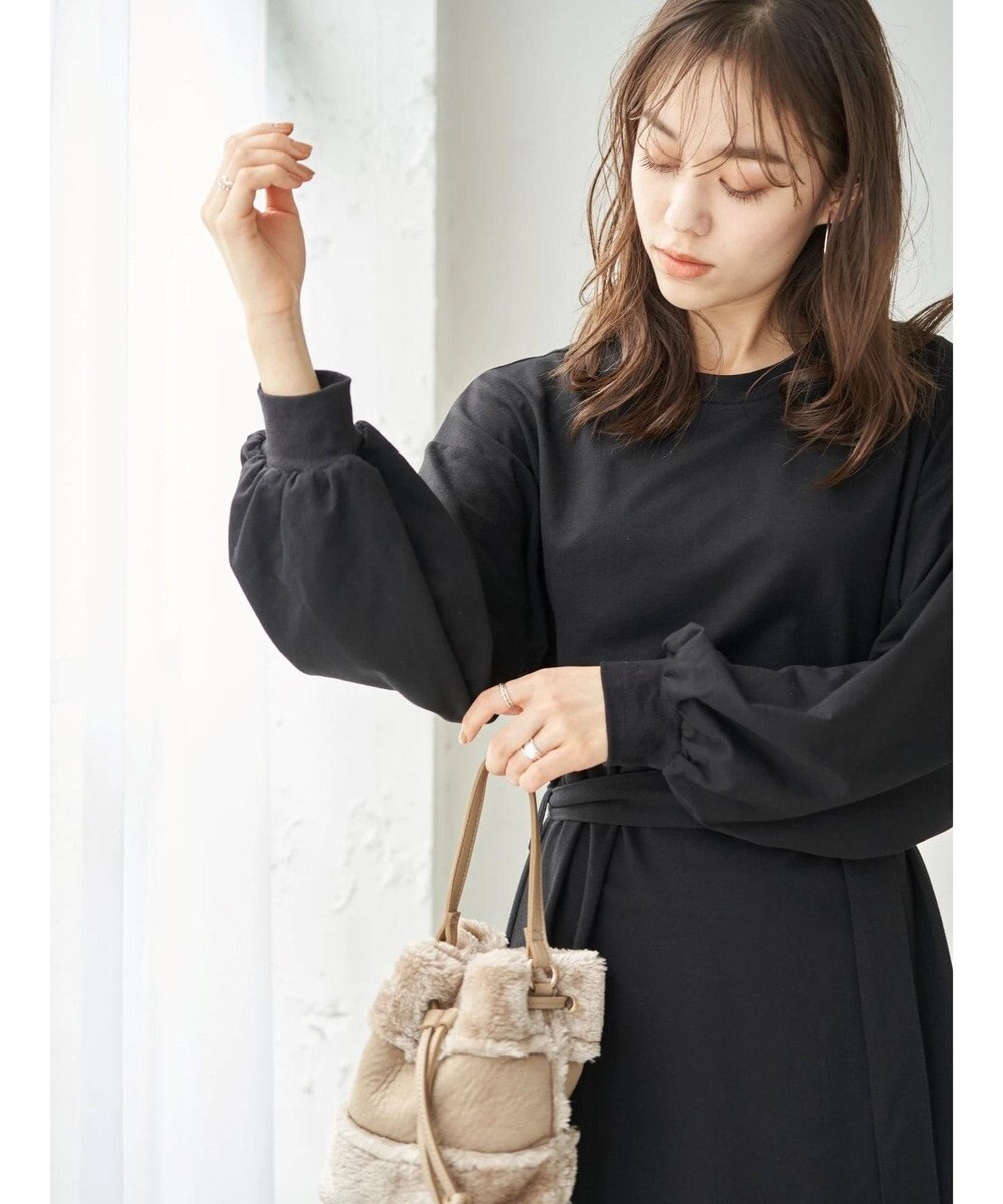 ボリューム袖ベルト付きスウェットワンピース Earth Music Ecologyファッション通販 公式通販 オンワード クローゼット
