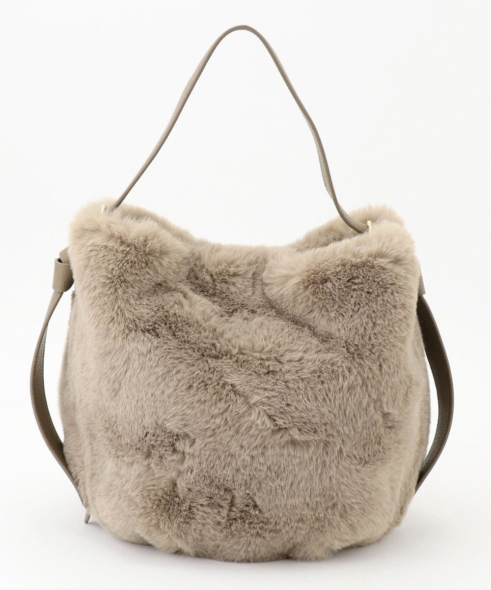 UNBILLION cachecache サイドリボンエコファー2wayショルダーバッグ 